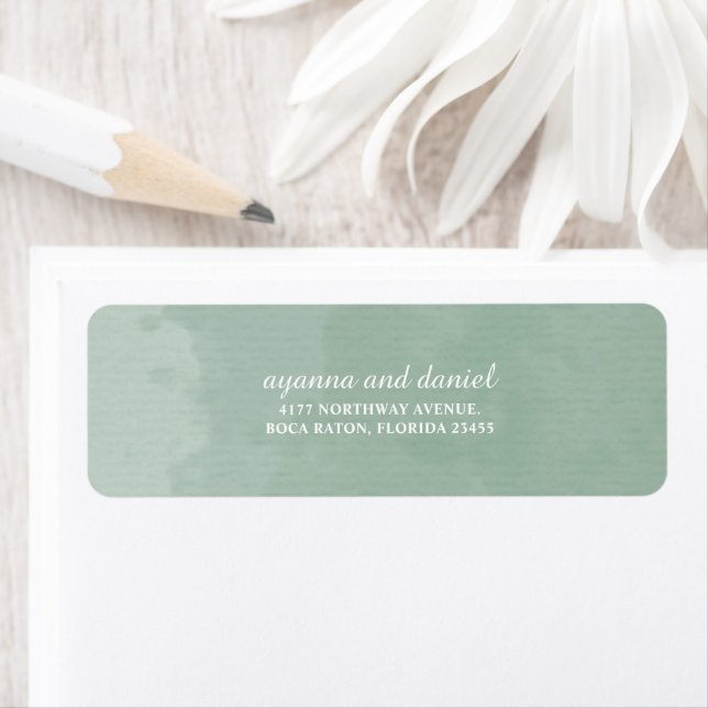Étiquette d'aquarelle minimaliste (En situation)