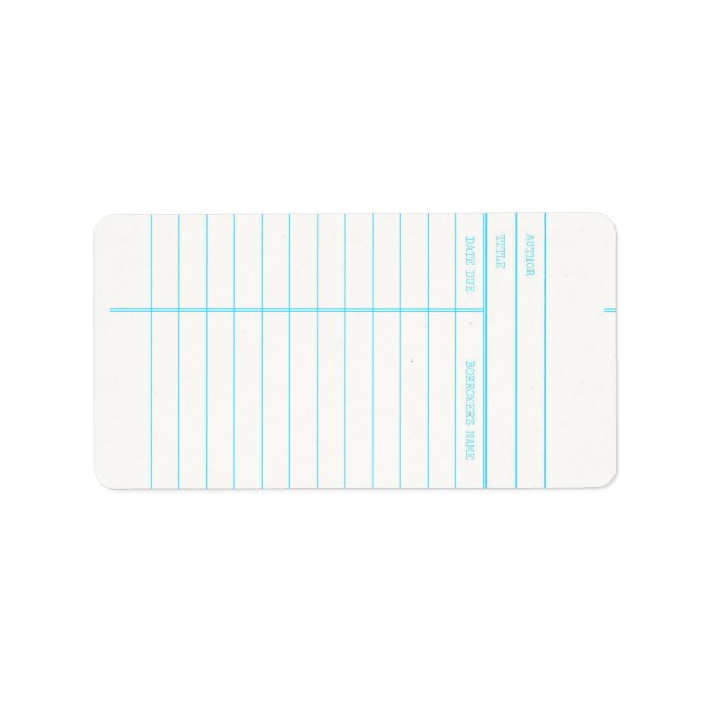 Étiquette Date d'échéance du livre de bibliothèque rétrotro (Devant)