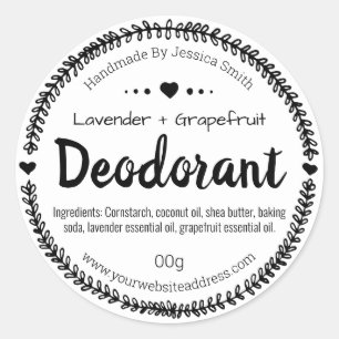 Étiquette d'autocollant pour le désodorisant fait