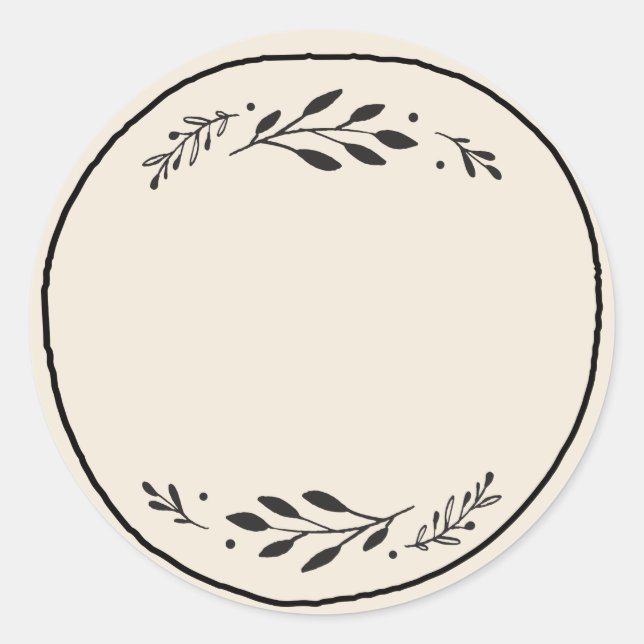 Étiquette d'autocollant vierge pour pot / épice II (Devant)