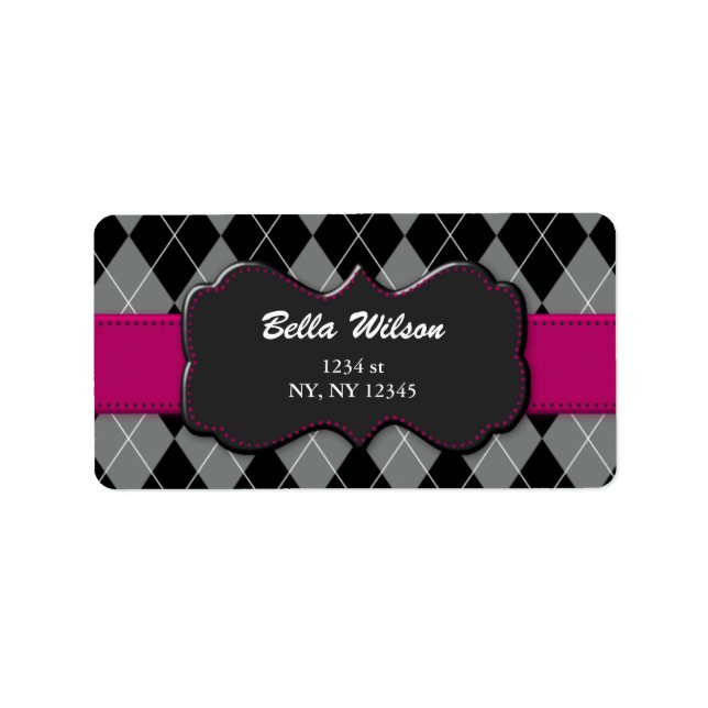 étiquette de adresse (Devant)