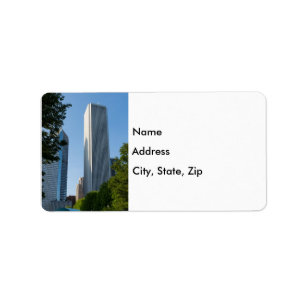 Étiquette de adresse Aon Center Chicago