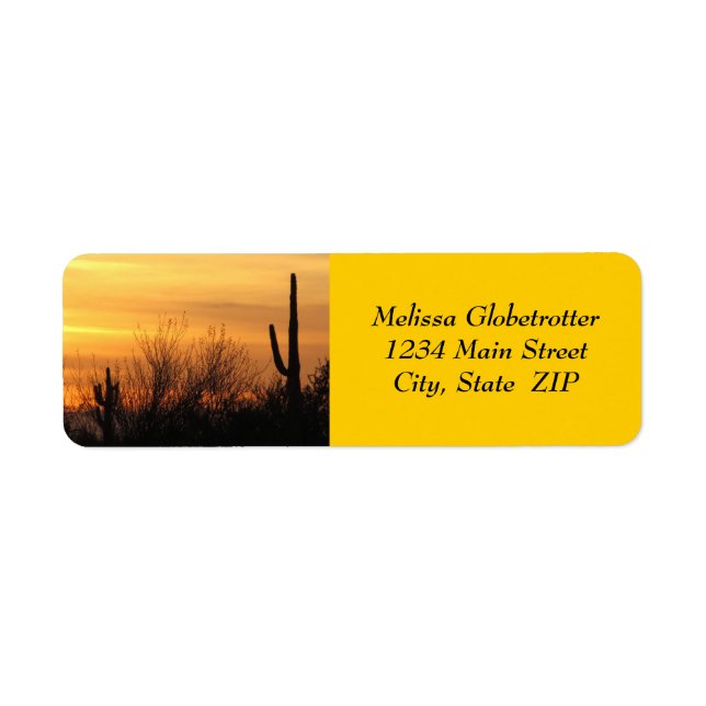 Étiquette de adresse—Arizona Sunset-3 (Devant)