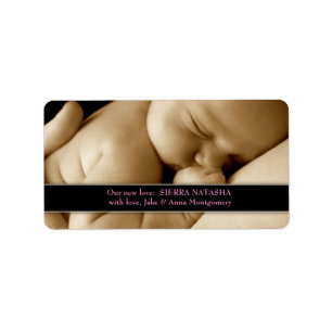 étiquette de adresse bébé 311 personnalisable