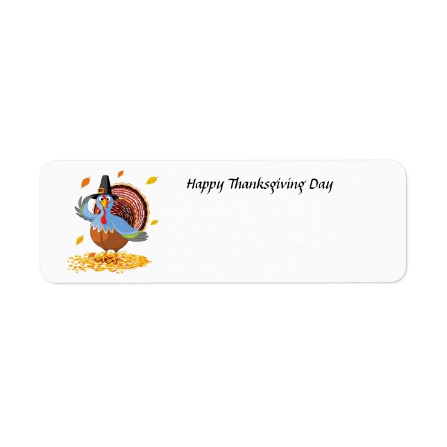 étiquette de adresse bon thanksgiving (Devant)
