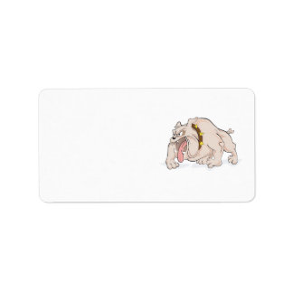 Étiquette de adresse Bulldog