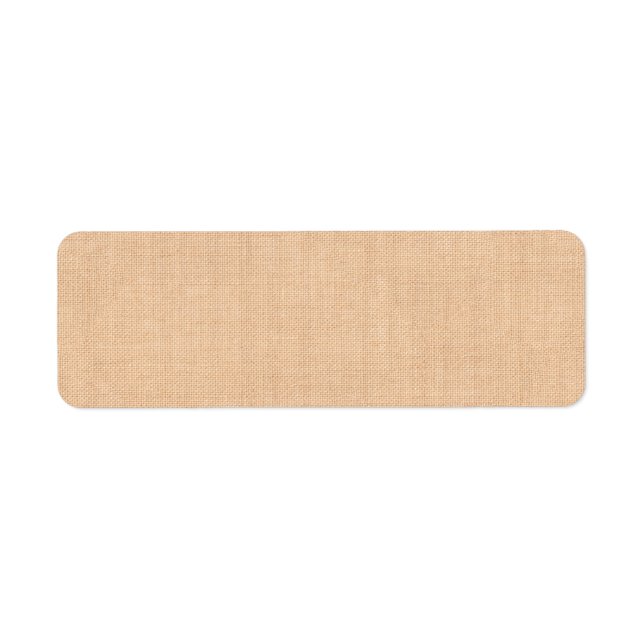 Étiquette de adresse Burlap léger (Devant)