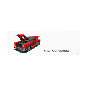 Étiquette de adresse classique de Chevrolet Belai
