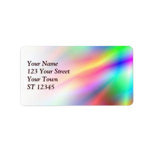 Étiquette de adresse coloré d'abstraction