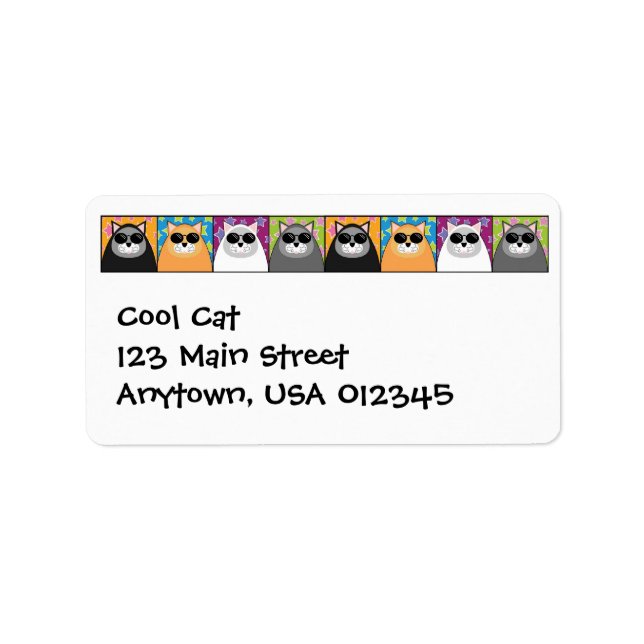 Étiquette de adresse cool (Devant)