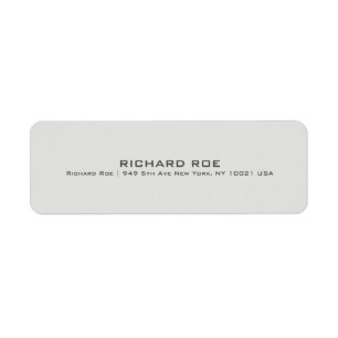 Étiquette de adresse créatif moderne de retour d