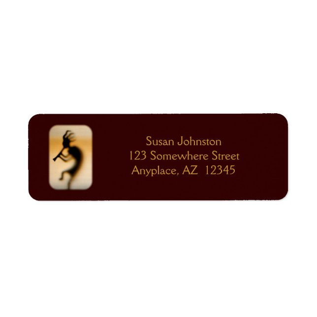 Étiquette de adresse Customisé Kokopelli (Devant)