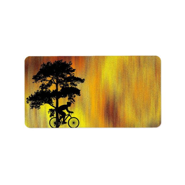 Étiquette de adresse cycliste (Devant)