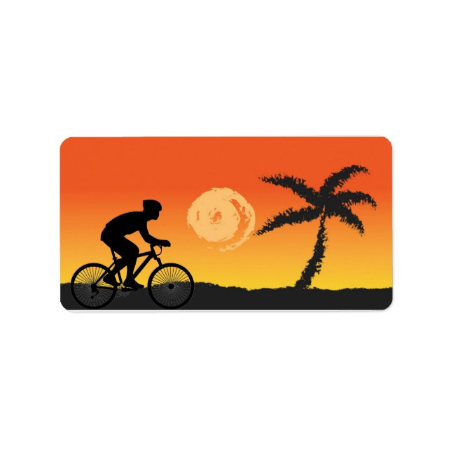 Étiquette de adresse cycliste (Devant)