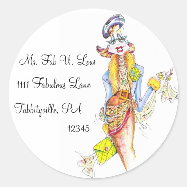 Étiquette de adresse d'accessoires (Devant)