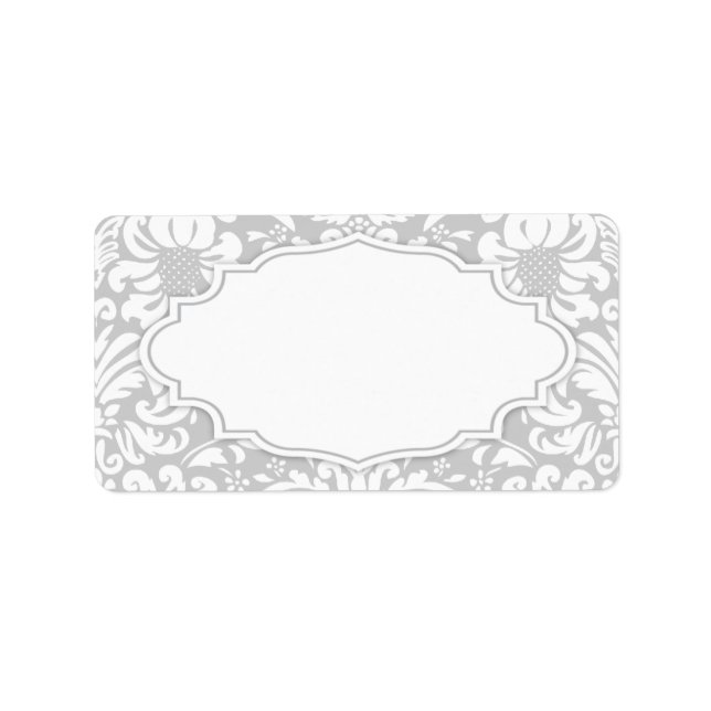 Étiquette de adresse Damask (Devant)
