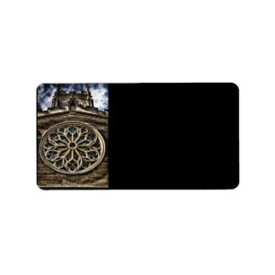 Étiquette de adresse d'art de HDR de fenêtre