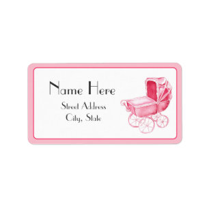 Étiquette de adresse de baby shower