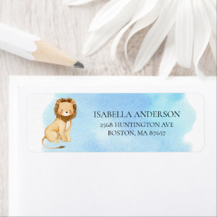 Étiquette de adresse de Baby shower de la Jungle d