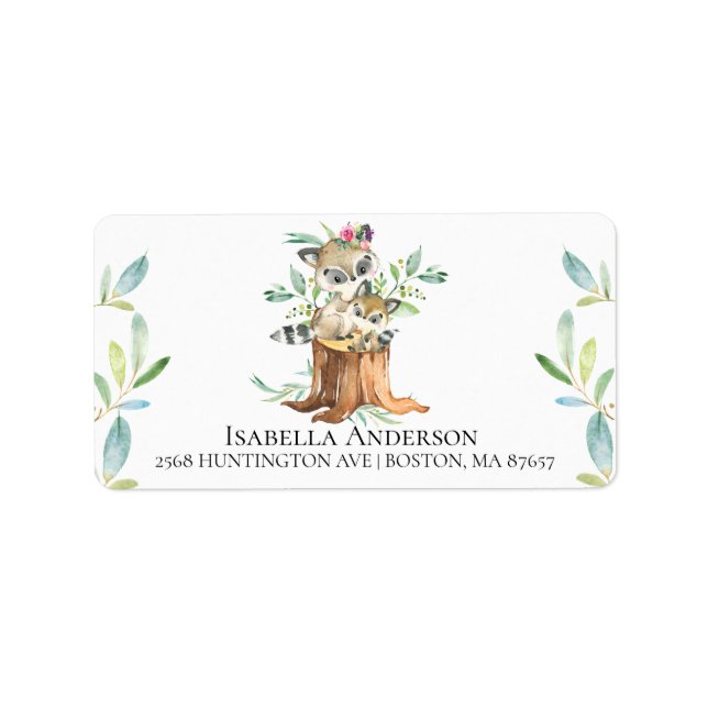 Étiquette de adresse de Baby shower de l'école mat (Devant)