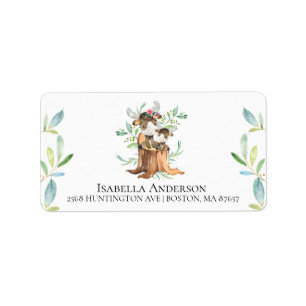 Étiquette de adresse de Baby shower Maman & Baby M