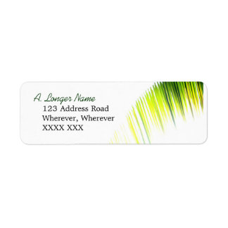 Étiquette de adresse de branche Palm