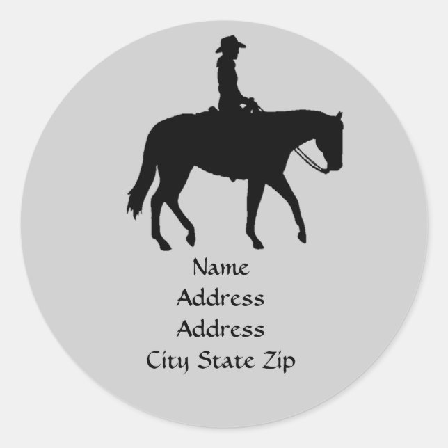 Étiquette de adresse de cheval (Devant)