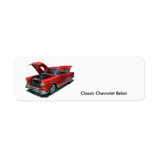 Étiquette de adresse de Chevrolet Belair classique (Devant)