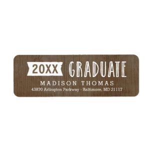 Étiquette de adresse de diplômes naturels