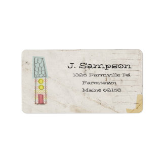 étiquette de adresse de doodle