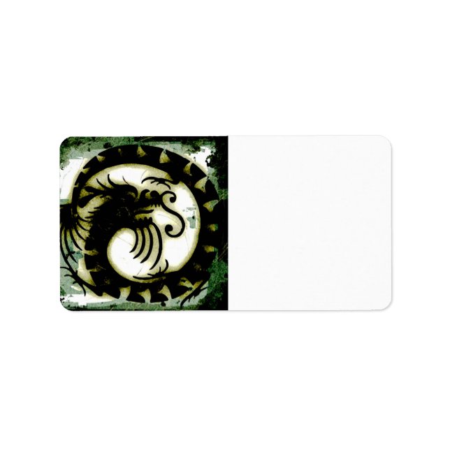 Étiquette de adresse de dragon (Devant)
