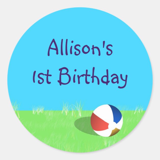 Étiquette de adresse de fête de piscine ou Sticker (Devant)