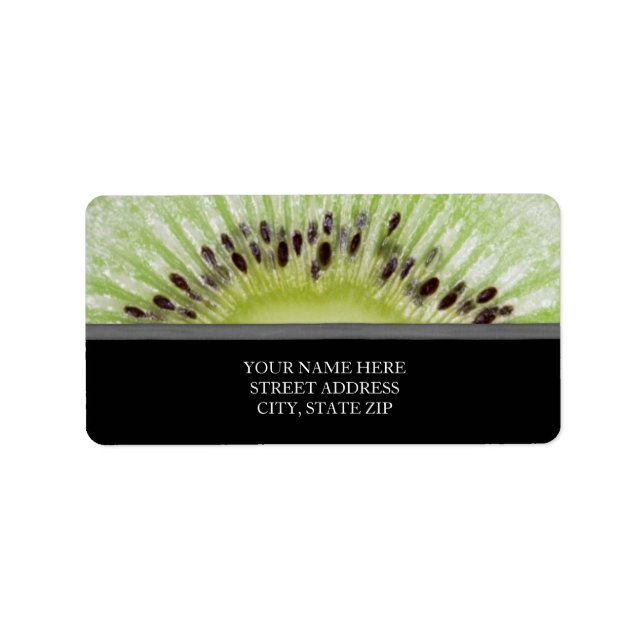 Étiquette de adresse de Kiwi (Devant)