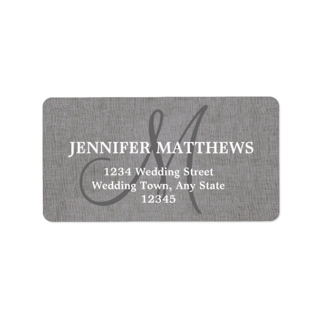 Étiquette de adresse de la carte de réponse du Mar (Devant)