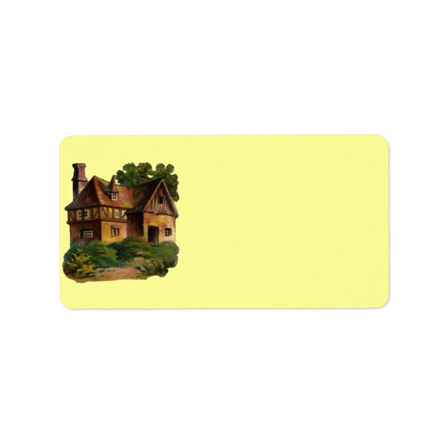 Étiquette de adresse de la maison victorienne (Devant)