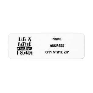 **ÉTIQUETTE DE ADRESSE DE L'AMITIÉ***