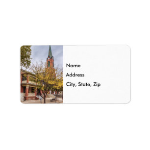 Étiquette de adresse de l'église catholique St Pet