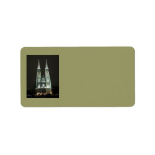 Étiquette de adresse de l'église Notre-Dame