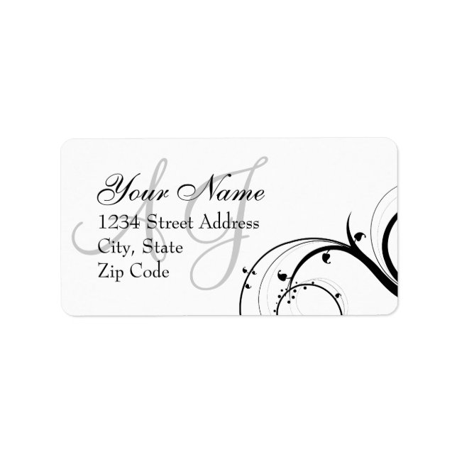 Étiquette de adresse de l'enveloppe RSVP de mariag (Devant)