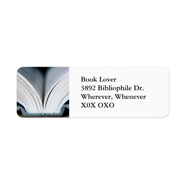 Étiquette de adresse de livre (Devant)