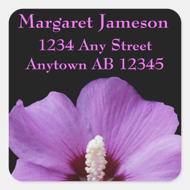 Étiquette de adresse de Mariage floral parfaitemen (Devant)