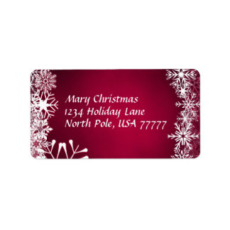 Étiquette de adresse de Noël