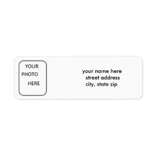 Étiquette de adresse de photo