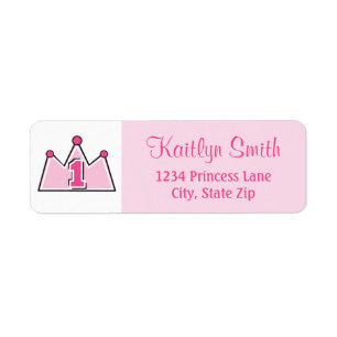 Étiquette de adresse de princesse Return