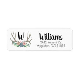 Étiquette de adresse de retour d'Antler