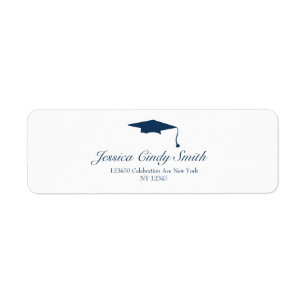 Étiquette de adresse de retour de casquette