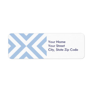 Étiquette de adresse de retour de chevrons