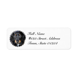 Étiquette de adresse de retour de chiot de