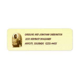 Étiquette de adresse de retour de St Judas
