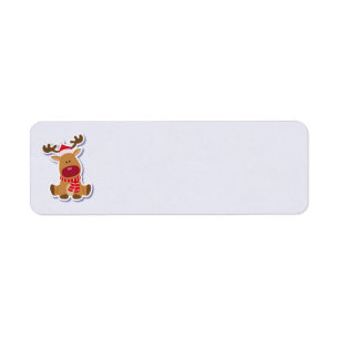 Étiquette de adresse de Rudolph